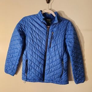 LL Bean 2 coats that make 1 Light Weight Or Rain Coat Or Together. Blue Boys 14